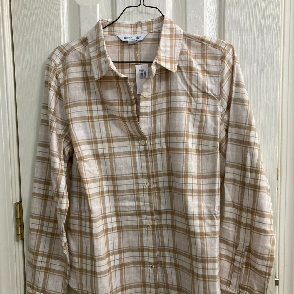 Old Navy Women's Light Weight Flannel, Medium